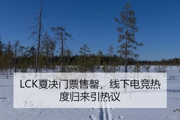 LCK夏决门票售罄，线下电竞热度归来引热议